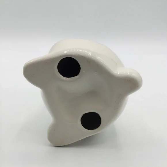 CERAMIC White Bunny Rabbit 8” Easter Spring Figure Farmhouse Decor Mantle Table - Picture 8 of 9